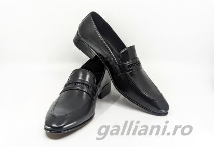 Pantofi negri eleganti-Robin Black-barbati-fabricat in Romania din piele naturala-be mih Robin black