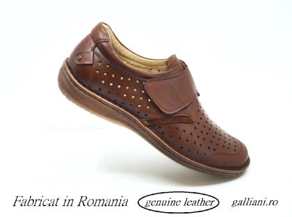 Pantofi casual barbati piele naturala perforata-bc scv 276 am