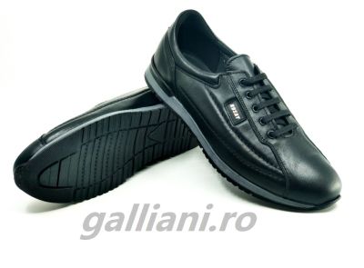 Pantofi stil sport-casual-negri-barbati.Piele naturala integral-fabricat in Romania-galliani.ro-bcs-rus-luis-negru