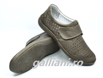 Pantofi casual barbati piele naturala perforata-bc-suceava-bc-suceava-276-nisip-arici