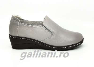 Pantofi gri casuala dama-Angel Blue-piele naturala-talpa cusuta-dc-angel-blue-jbs-135-gray