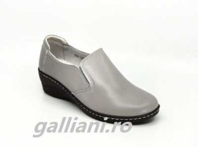 Pantofi gri casuala dama-Angel Blue-piele naturala-talpa cusuta-dc-angel-blue-jbs-135-gray