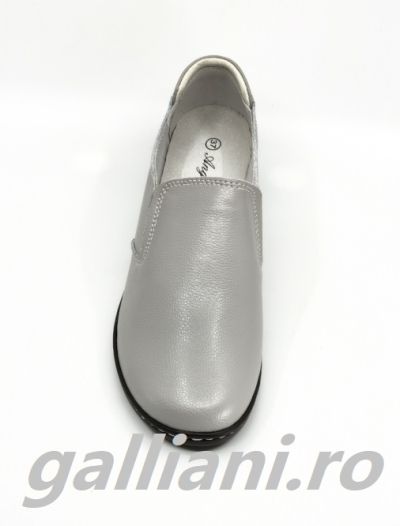 Pantofi gri casuala dama-Angel Blue-piele naturala-talpa cusuta-dc-angel-blue-jbs-135-gray