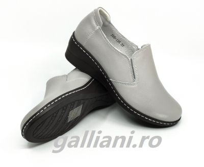 Pantofi gri casuala dama-Angel Blue-piele naturala-talpa cusuta-dc-angel-blue-jbs-135-gray