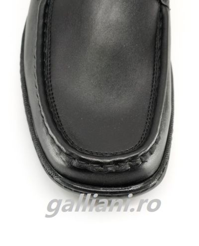 Pantofi negri casual-Barbati-piele naturala integral,talpa cusuta-Suceveanu-bc-scv-810