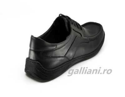 Pantofi negri casual-Barbati-piele naturala integral,talpa cusuta-Suceveanu-bc-scv-810