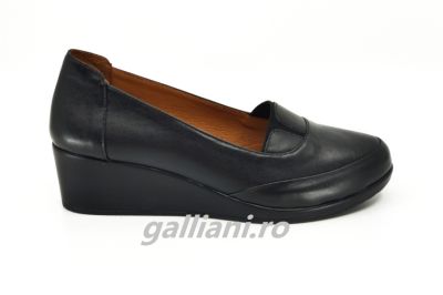 Pantofi negri casual-Dama-piele naturala-talpa ortopedica-Suceveanu-dc-scv-02-negru