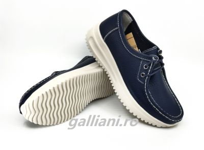 Pantofi bleumarin casual-Dama-piele naturala-dc-mmm-wm216-navy-s