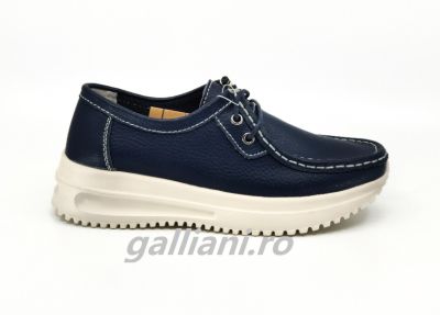 Pantofi bleumarin casual-Dama-piele naturala-dc-mmm-wm216-navy-s