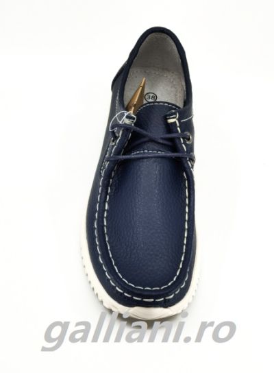 Pantofi bleumarin casual-Dama-piele naturala-dc-mmm-wm216-navy-s