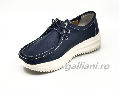 Pantofi bleumarin casual-Dama-piele naturala-dc-mmm-wm216-navy-s