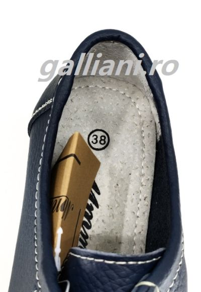 Pantofi bleumarin casual-Dama-piele naturala-dc-mmm-wm216-navy-s