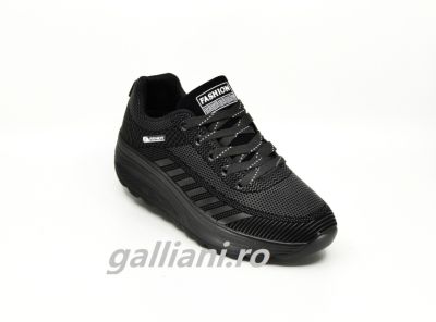 Pantofi negri copii casual,talpa usoara din spuma-sport-csc-ana-2110