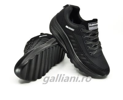 Pantofi negri copii casual,talpa usoara din spuma-sport-csc-ana-2110