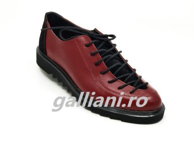 Pantofi rosii Casual Dama-piele naturala-fabricat in Romania-dc-talpex-8-box-r