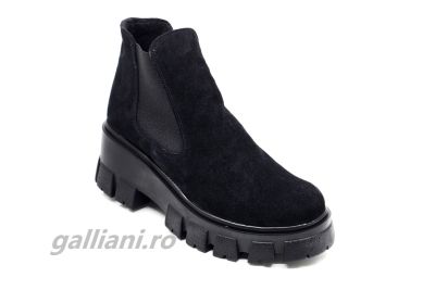 Botine din piele naturala intoarsa-dama-dg talpex Brynia sp black